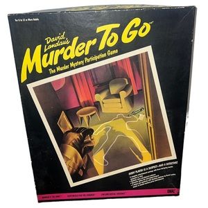 Vintage Murder To Go Game Ideal 1985 David Landaus Mystery